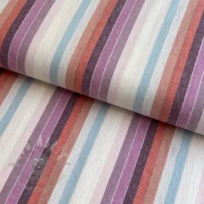 Cotton fabric YARN DYED Line multi