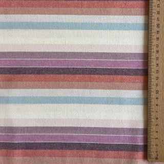 Cotton fabric YARN DYED Line multi