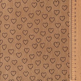 Corduroy STRETCH Little love sand
