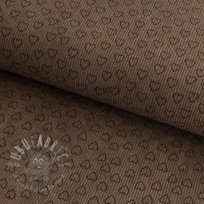 Corduroy STRETCH Little love taupe