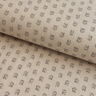Corduroy STRETCH Little bunny light sand