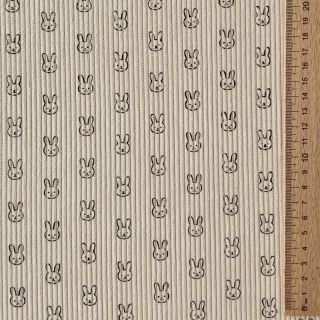 Corduroy STRETCH Little bunny light sand