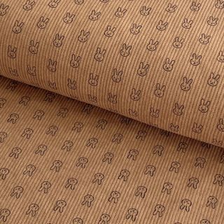Corduroy STRETCH Little bunny sand