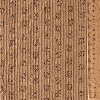 Corduroy STRETCH Little bunny sand