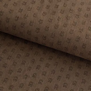 Corduroy STRETCH Little bunny taupe