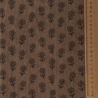 Corduroy STRETCH Little flower taupe
