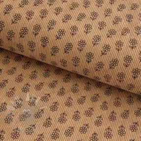 Corduroy STRETCH Little flower sand