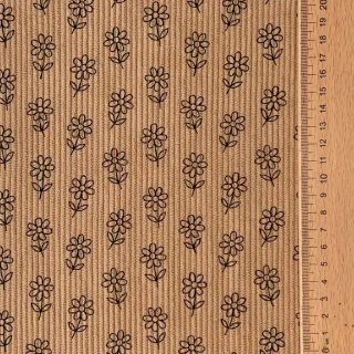 Corduroy STRETCH Little flower sand