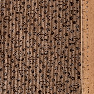 Corduroy STRETCH Little sheep taupe