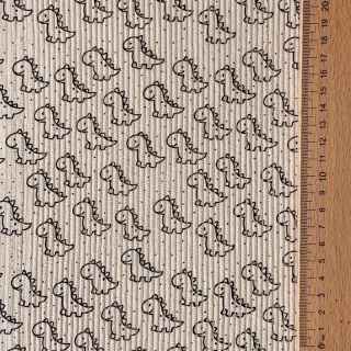 Corduroy STRETCH Little dino light sand