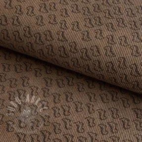 Corduroy STRETCH Little dino taupe