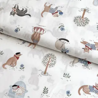 Cotton fabric Vive la France design A digital print