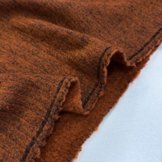 Coat fabric PRATO wool brick melange