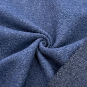 Coat fabric PRATO wool jeans