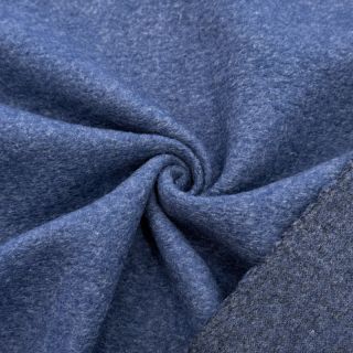 Coat fabric PRATO wool jeans