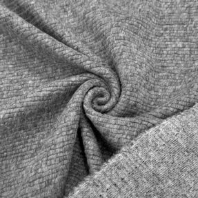 Coat fabric PRATO wool light grey melange