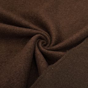 Coat fabric PRATO wool dark brown