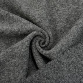 Coat fabric PRATO thick wool grey
