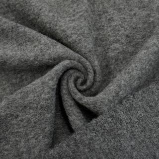 Coat fabric PRATO thick wool grey