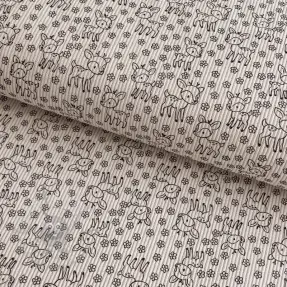 Corduroy STRETCH Little deer light sand
