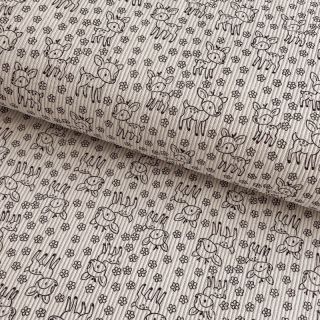 Corduroy STRETCH Little deer light sand