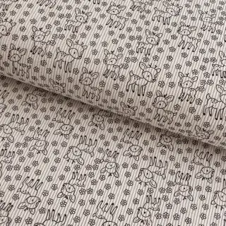 Corduroy STRETCH Little deer light sand
