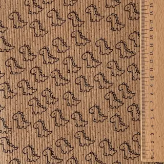 Corduroy STRETCH Little dino sand