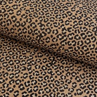 Corduroy STRETCH Little Leopard sand