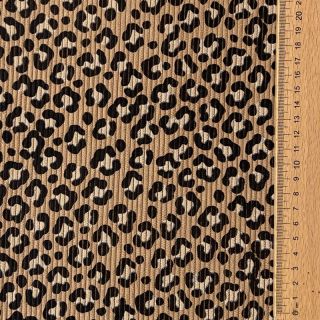 Corduroy STRETCH Little Leopard sand