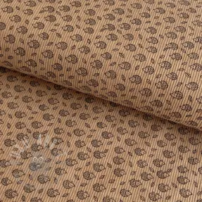 Corduroy STRETCH Little hedgehog sand