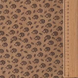 Corduroy STRETCH Little hedgehog sand
