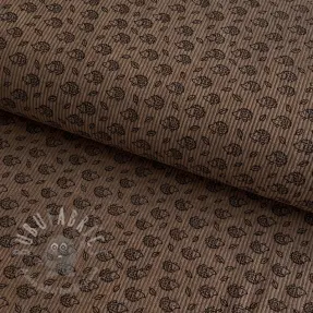 Corduroy STRETCH Little hedgehog taupe