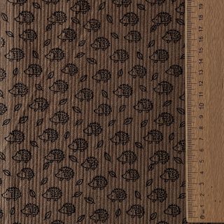 Corduroy STRETCH Little hedgehog taupe