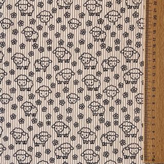 Corduroy STRETCH Little sheep light sand