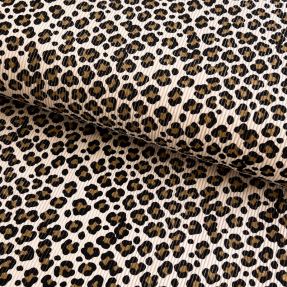 Menčester STRETCH Little Leopard light sand