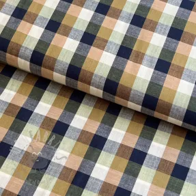 Cotton fabric YARN DYED Square pickle