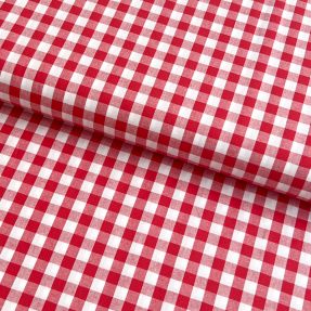 Cotton fabric Check red