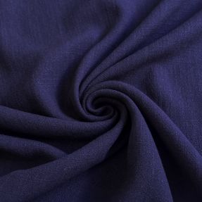Linen viscose WASHED navy