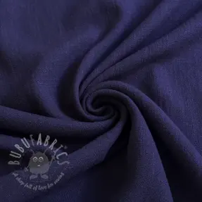 Linen viscose WASHED navy
