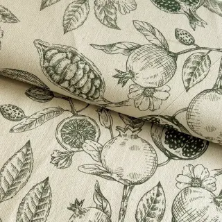 Decoration fabric RUSTIC VINTAGE PRINT Granata kaki