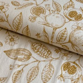 Decoration fabric RUSTIC VINTAGE PRINT Granata peanut