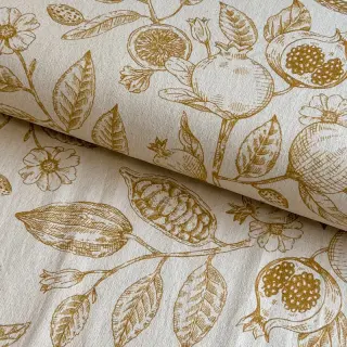 Decoration fabric RUSTIC VINTAGE PRINT Granata peanut