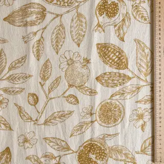 Decoration fabric RUSTIC VINTAGE PRINT Granata peanut