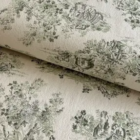 Decoration fabric RUSTIC VINTAGE PRINT Gabrielle kaki
