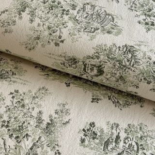 Decoration fabric RUSTIC VINTAGE PRINT Gabrielle kaki
