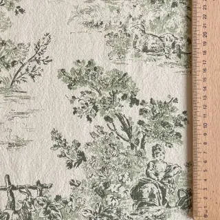 Decoration fabric RUSTIC VINTAGE PRINT Gabrielle kaki
