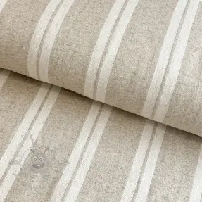 Decoration fabric jacquard LINEN LOOK Etretat lin