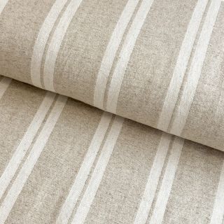 Decoration fabric jacquard LINEN LOOK Etretat lin