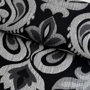 Decoration fabric jacquard Baccara argent