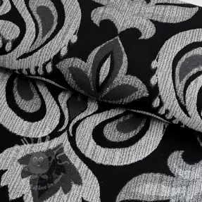 Decoration fabric jacquard Baccara argent